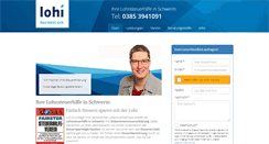 Desktop Screenshot of lohnsteuerhilfe-schwerin.net