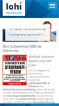 Mobile Screenshot of lohnsteuerhilfe-schwerin.net